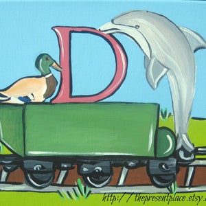 train letters for boys with animals and letters image 6