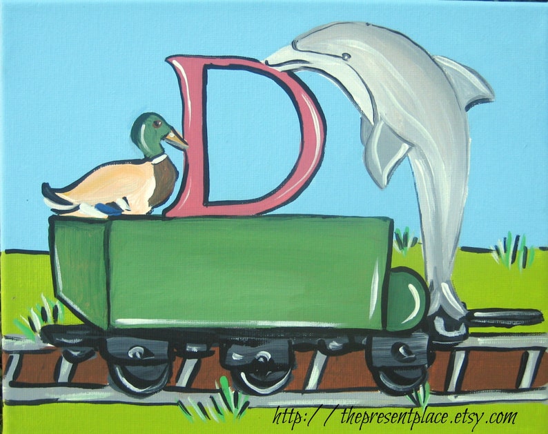 train letters for boys with animals and letters image 6