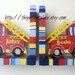 Hand Painted,personalized,fire Truck,keepsake Box,red Box,boy's ...