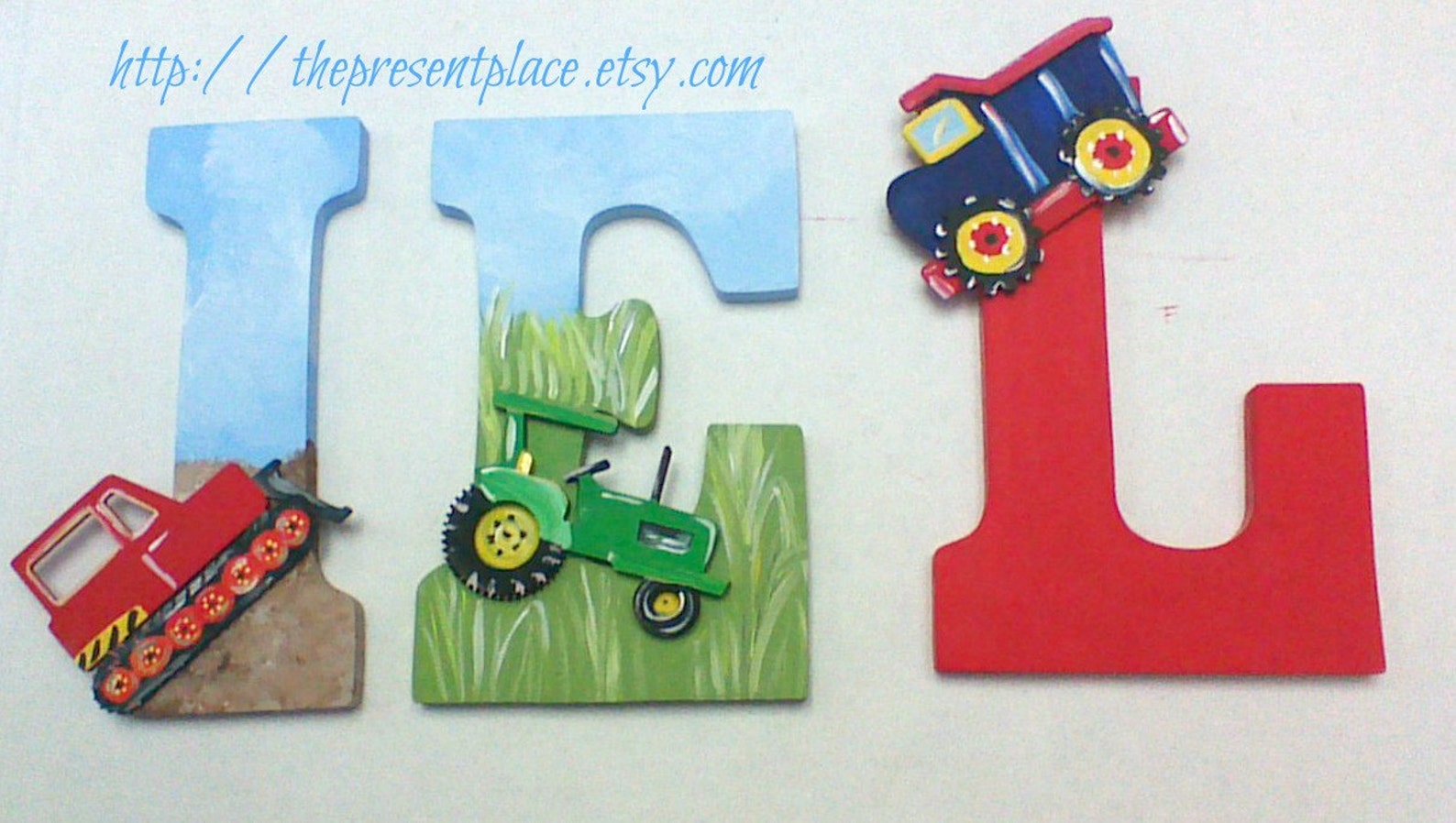Boys Wooden Letters,construction Theme Letters - Etsy