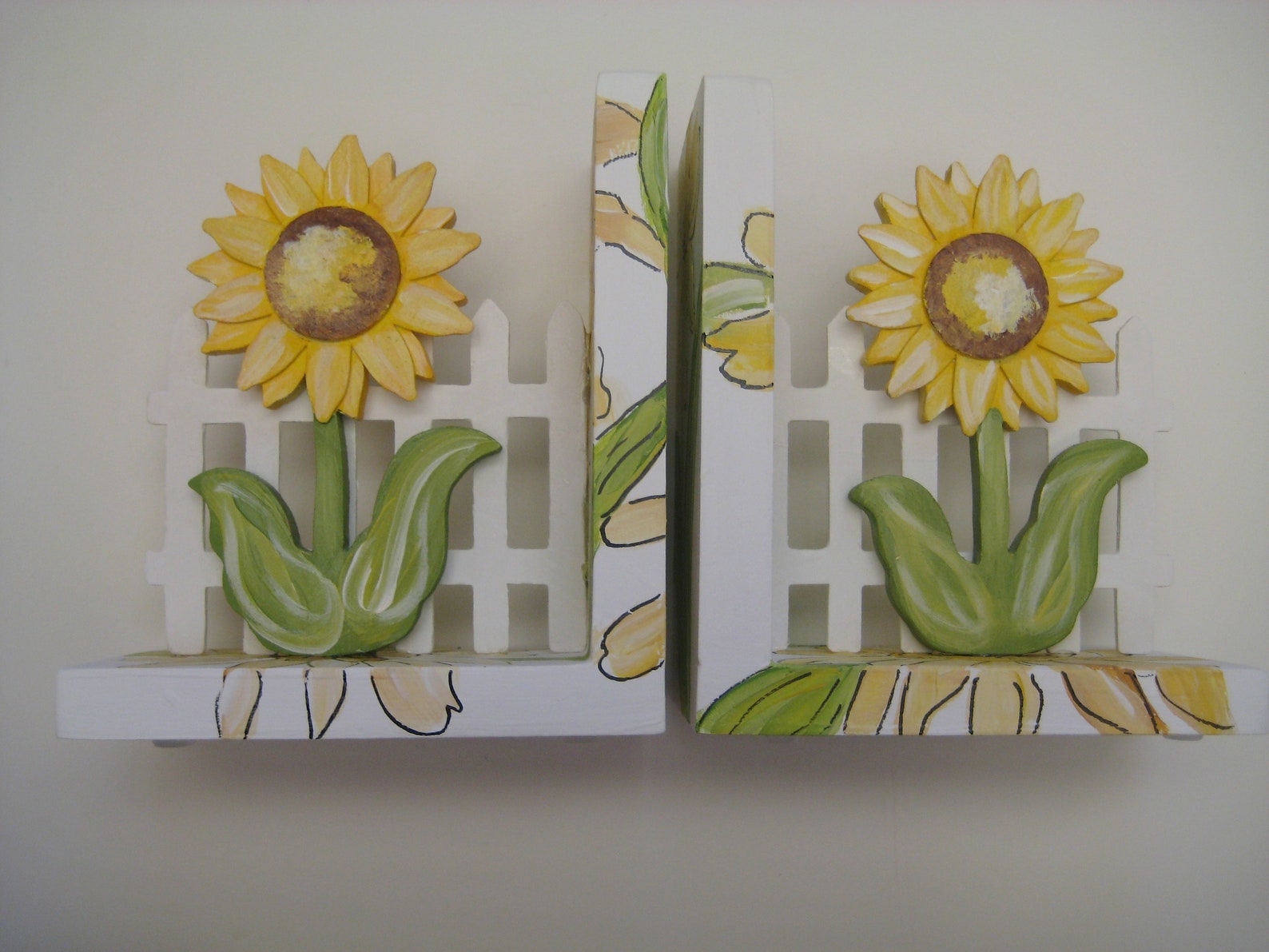 Personalized Sunflower Bookends Etsy