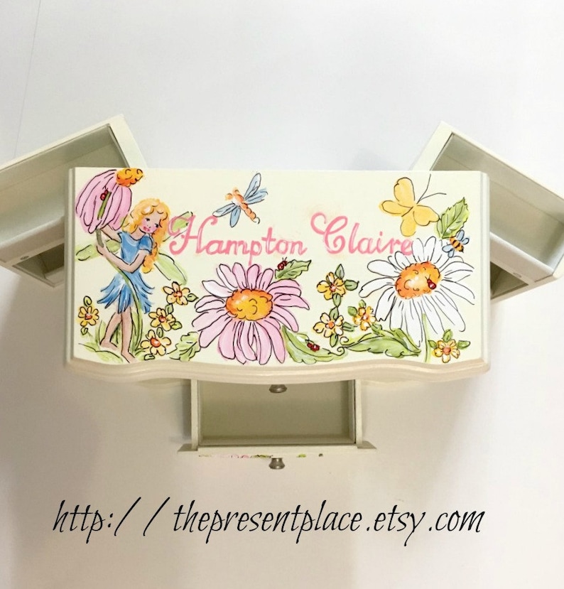 personalized musical jewelry box with a spinning ballerina and hanging space image 8