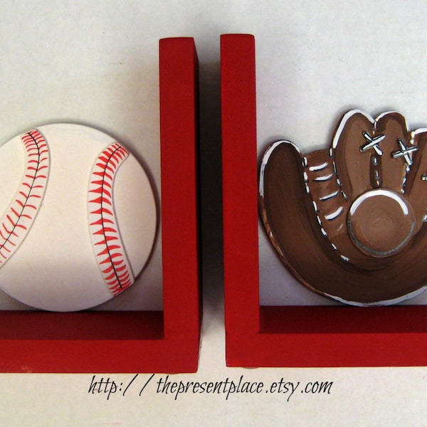 Baseball Bookends Etsy