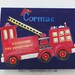 Hand Painted,personalized,fire Truck,keepsake Box,red Box,boy's ...