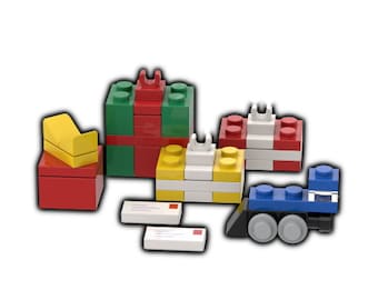 Christmas Presents Pack Building Kit by AbbieDabbles made from toy bricks