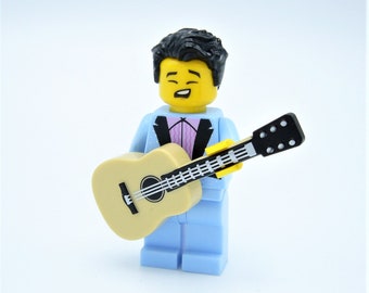 Custom Elvis Minifigure by AbbieDabbles made with toy bricks