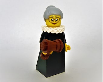 Custom Ruth Bader Ginsburg Minifigure by Abbie Dabbles made from toy bricks