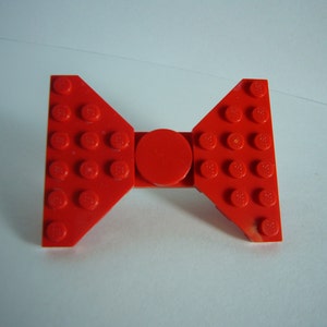 Brick Hair Bow, choose your color by Abbie Dabbles made from toy bricks