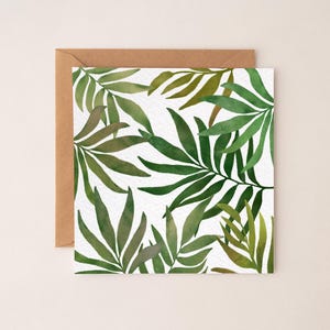 Handillustriertes botanisches Grußkarten-Set mit Monstera- und tropischen Designs für Dankes- und Jubiläumswünsche, inklusive Umschläge