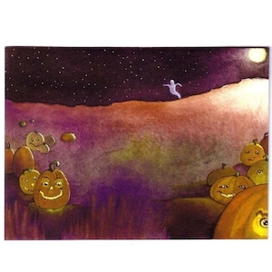 Halloween Card, Halloween Greeting Card, Handmade Halloween Card, Handmade Greeting Card, Halloween Greeting