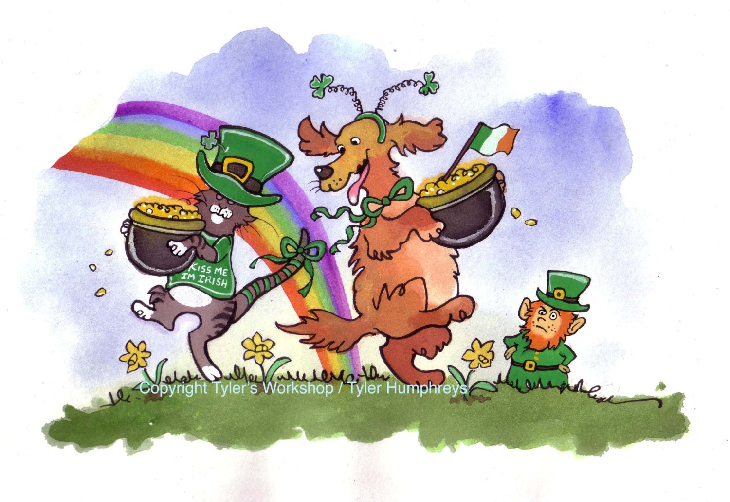 st patricks day pet photo