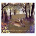 Blank Greeting Card - Rabbit Greeting Card - Flowers Garden Forest Watercolor Rabbit Bunny Painting Illustration Print