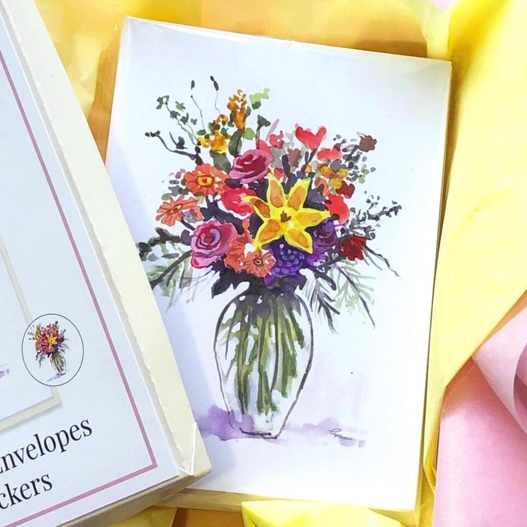 Floral Watercolor Notecards Set – Mother’s Day Garden Lover Gift - Etsy