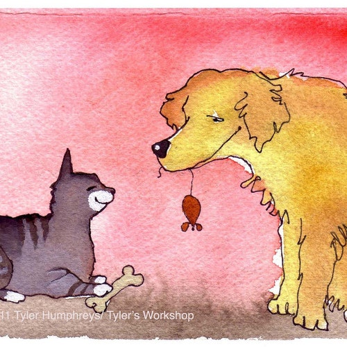 Funny Cat & Dog Card Love Friendship Card Valentine Card - Etsy Funny Cat & Dog Card Love Friendship Card Valentine Card - Etsy