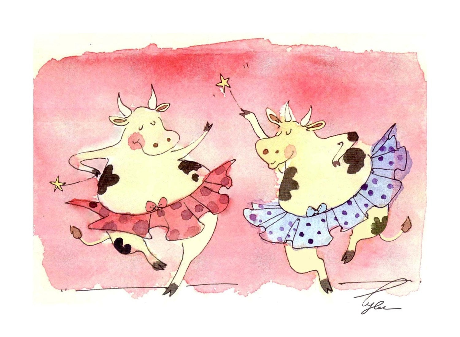 Funny Cow Greeting Card Cow Art Dancing Cows Funny Cows - Etsy Funny Cow Greeting Card Cow Art Dancing Cows Funny Cows - Etsy