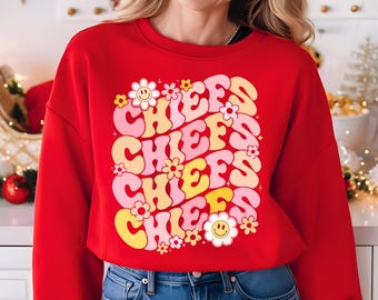 KC Chiefs Sweatshirt, KC Chiefs Hoodie, Kansas City Football Sweatshirt, Gift For Football Fan, Chiefs Sweatshirt, Chiefs Gifts For Her