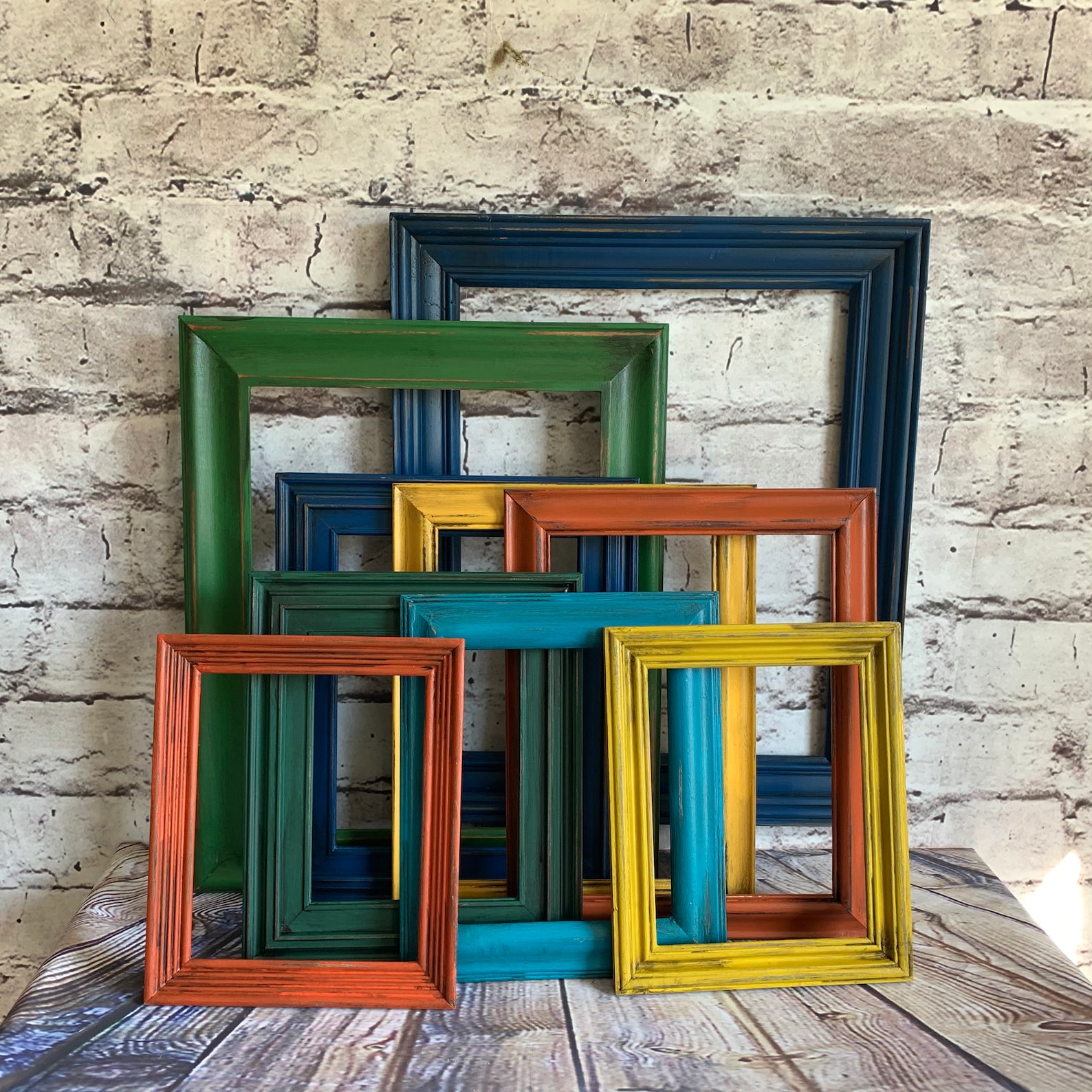 Colorful frames Boho frames open frames frame set colorful Etsy