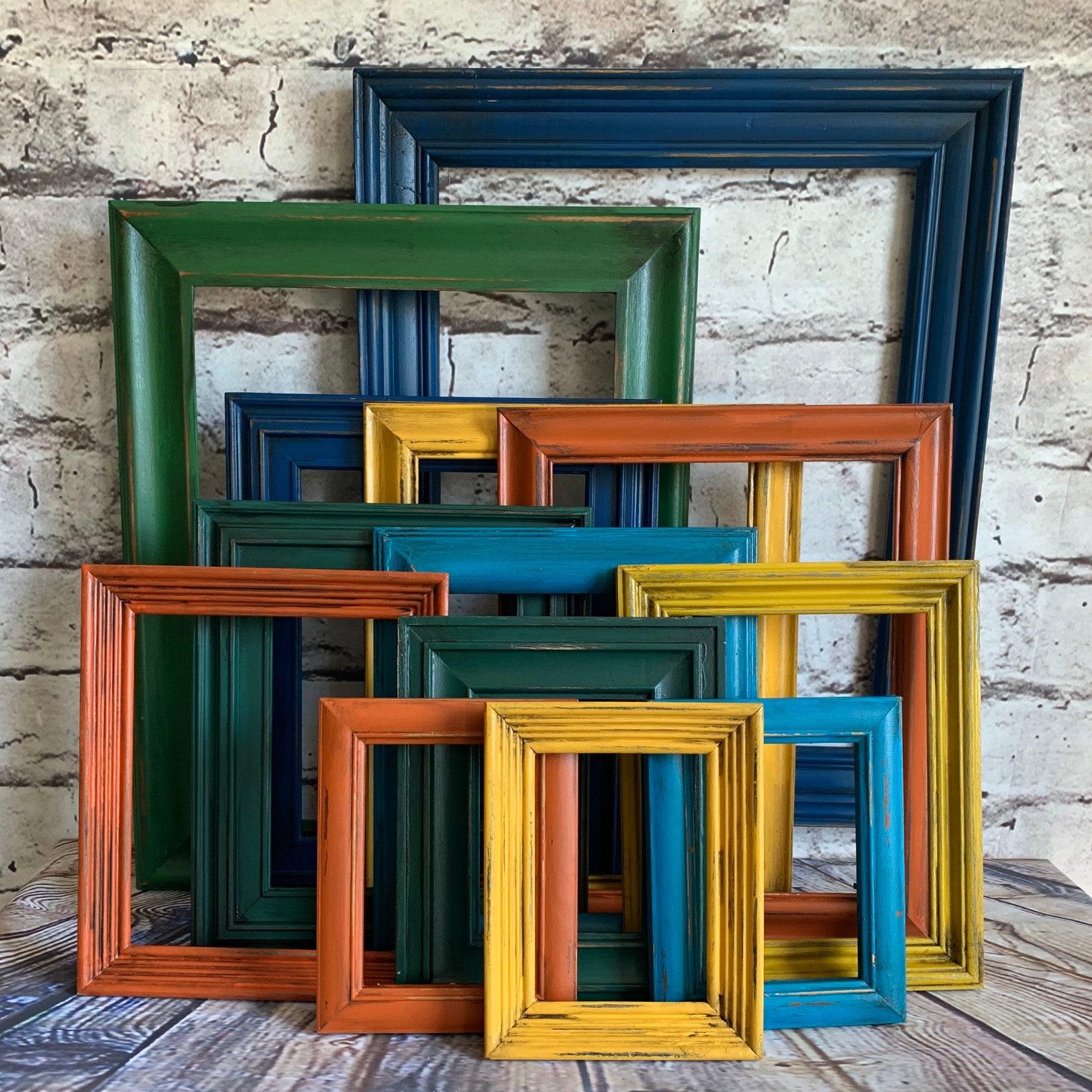 Colorful frames Boho frames open frames frame set colorful Etsy