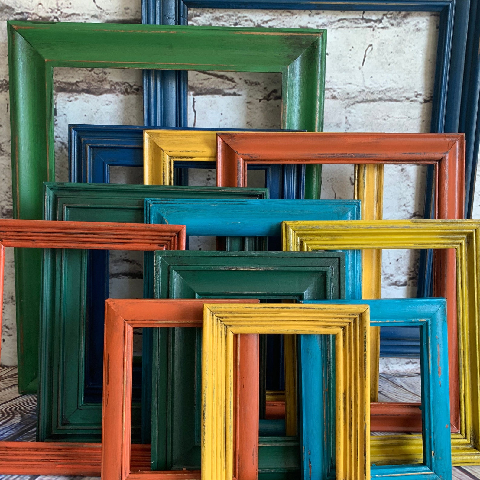 Colorful frames Boho frames open frames frame set colorful Etsy