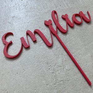 personalisierter Caketopper Name | Cupcake Topper Name | Geburtstag | Babyparty Tortenstecker |Tortendeko | Tortenaufsatz | Kuchendeko