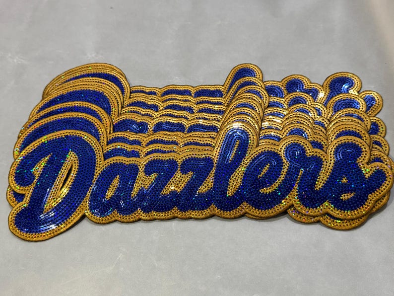 Benutzerdefinierte Pailletten Chenille Patch, Aufnäher zum Aufbügeln Bild 16