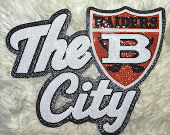 Custom Sequins patches, Customize Your Cheer Moms Team, School, Christmas and GameDay Sequin Patches.