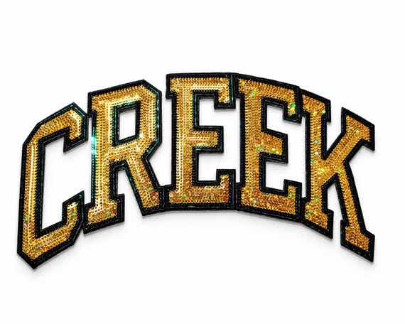 Custom Sequin Chenille Patch, Iron On Mascot Logo, Cheer Dance Patch