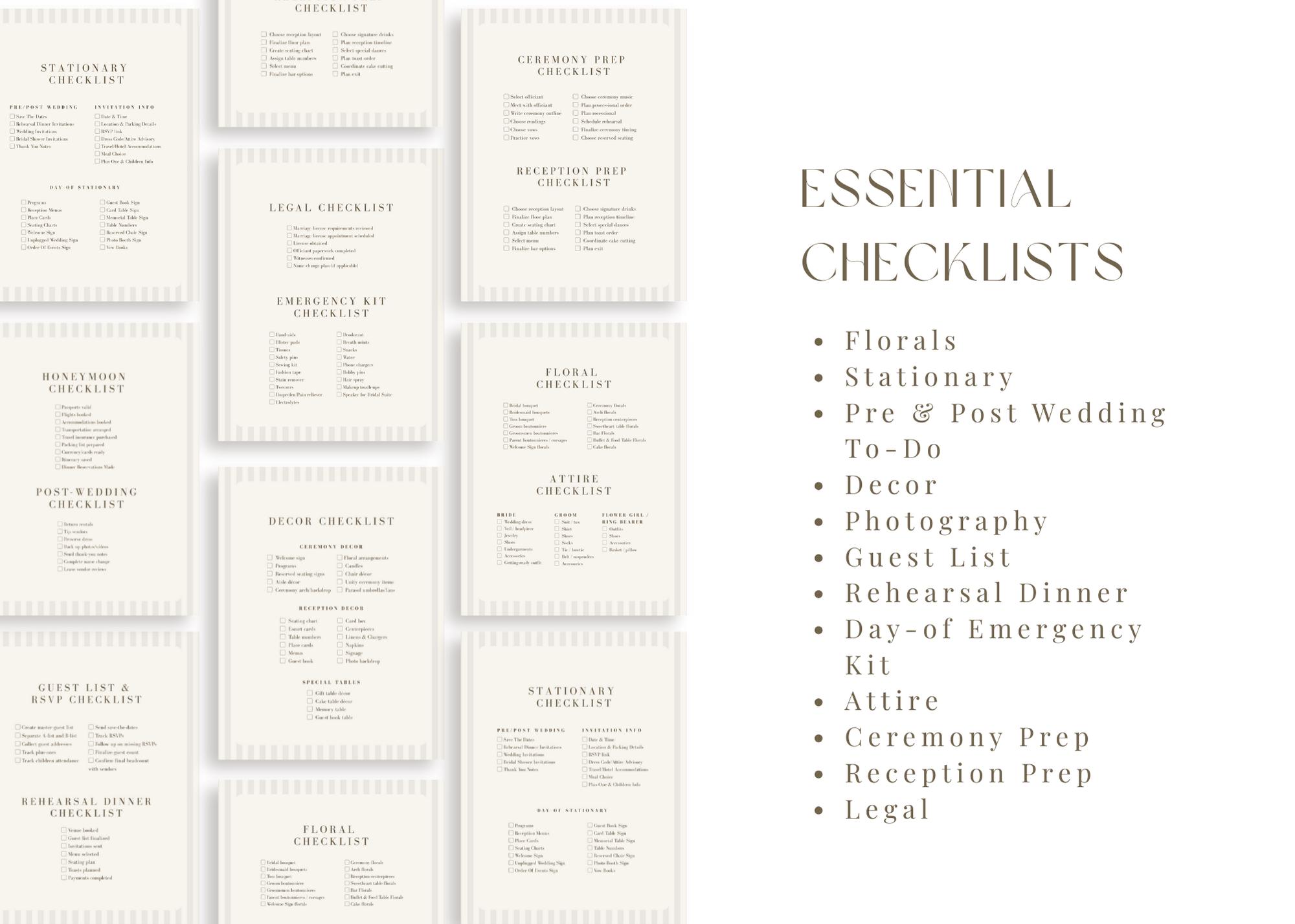 Digital & Print Wedding Planning Guide the Only One You'll Ever Need