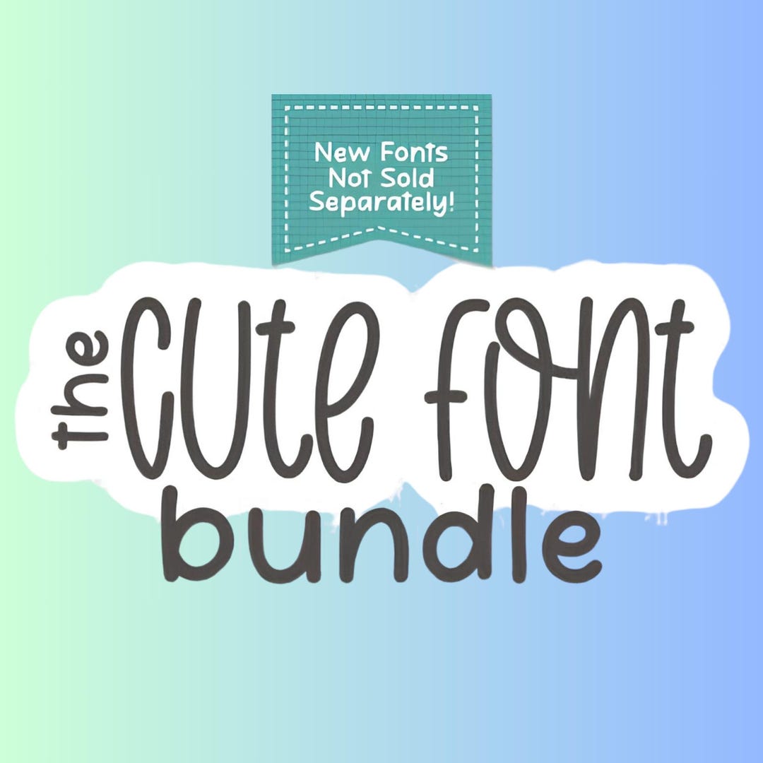 Cute Handwriting Bundle Font, Handwritten Font, Procreate Font, Cricut ...