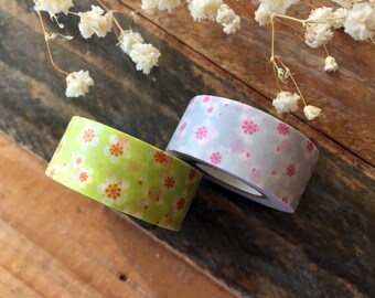 Mark's Japanese Washi Masking Tape - Japan Series - Plum Blossom 15mm wide for journaling, snail mail, planners, gift wrapping