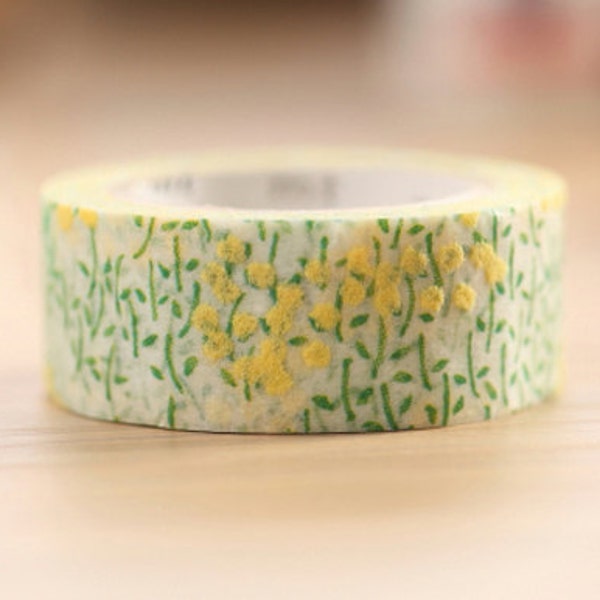 2014 - mt fab Japanese Masking Tape with Flocking Texture - Rapeseed Flowers
