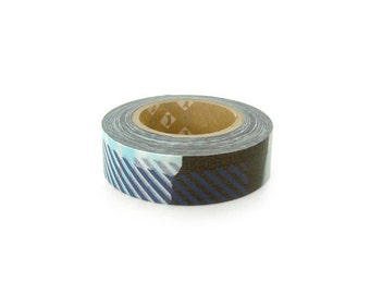 Discontinued-Japanese Washi Masking Tape / Patch Pattern B (15m Long, 50 % more) for collage, scrapbooking, packaging, card making