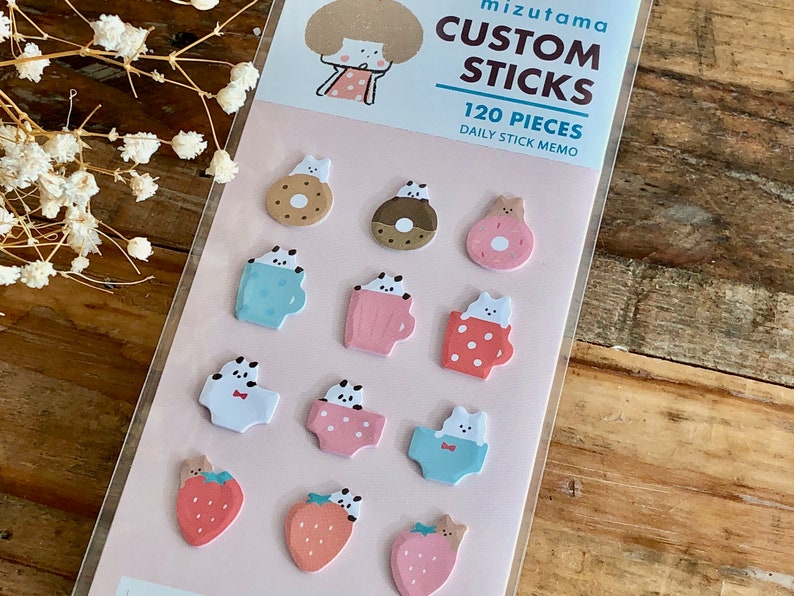 Mizutama Die-cut Sticky Stick it at your choice