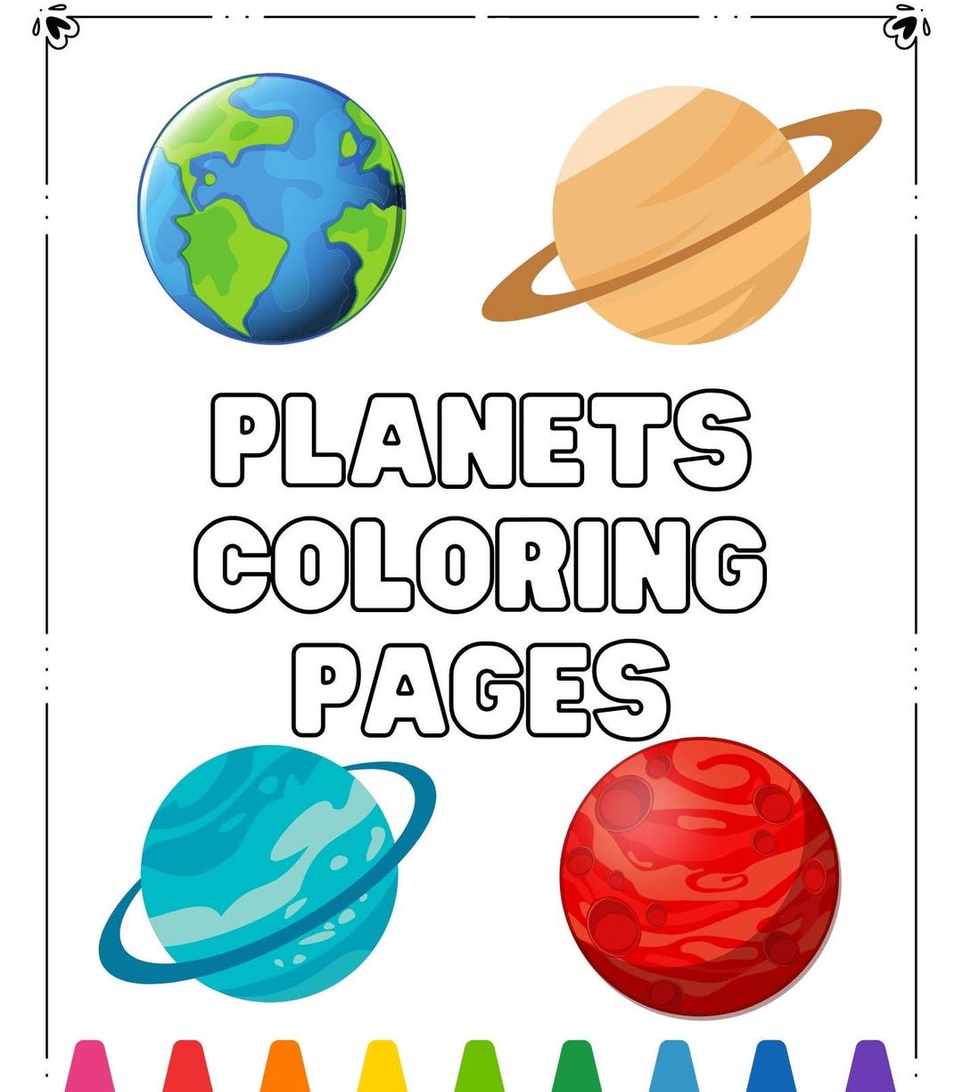 Solar System Planets Coloring Pages | Mercury, Venus, Earth, Mars ...