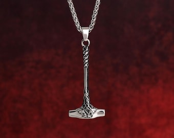 Viking hammer Pendant Necklace, Celtic Hammer necklace, Hammer necklace, Celtic jewelry, Viking hammer necklace, Man's necklace