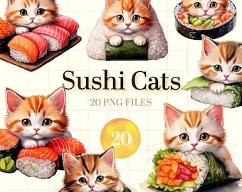 猫寿司ページ 猫寿司シリーズ チラシ寿司と3種盛り！🐈‍⬛🍣 #イラスト #猫 #寿司