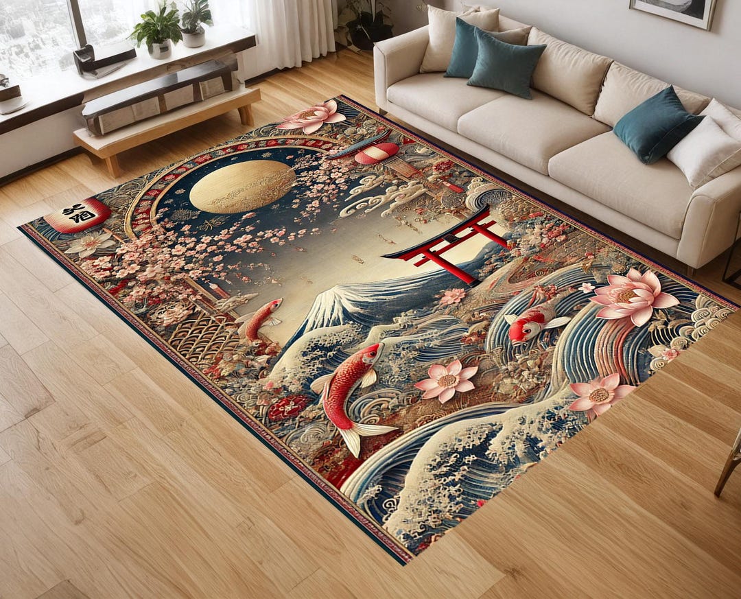 Japanese Pattern Rug Background Japanese Design Rug,japanese Patterned Rug,patterned Rug,living Room ...