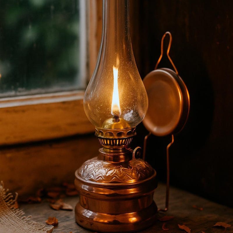 Rustic Copper Table Top Lamp Copper Vintage - Etsy UK
