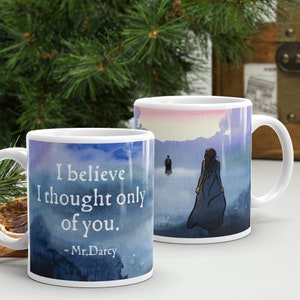 Pride and Prejudice Mug with Mr Darcy and Elizabeth Bennet from the 2005 film