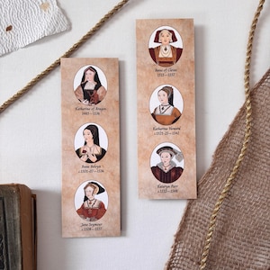 The Six Wives of Henry VIII English Tudor Queens Bookmark