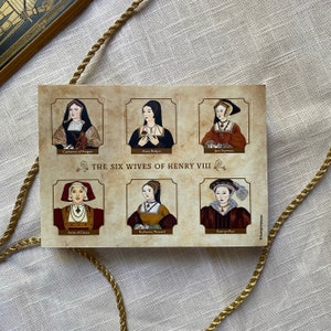 The Six Wives of Henry VIII 5 x 7 sticker sheet | 6 kiss cut stickers