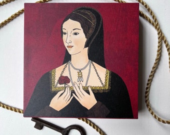 Anne Boleyn Portrait 6 x 6 Canvas Gallery Wrap