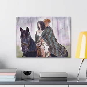 Eternal Love Story of Jamie and Claire Canvas Gallery Wrap