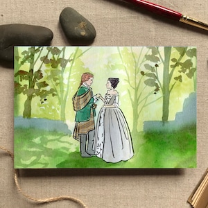 Outlander Wedding Art Print - 2 sizes