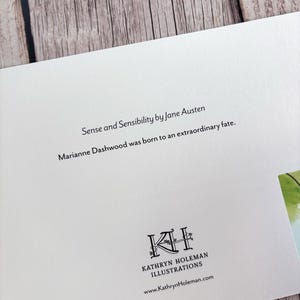 Sense and Sensibility Watercolor Art Print | Jane Austen Gifts image 2