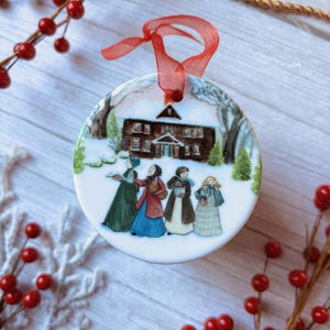 若草物語 3月の姉妹 ワッセイリング 陶器製クリスマスオーナメント