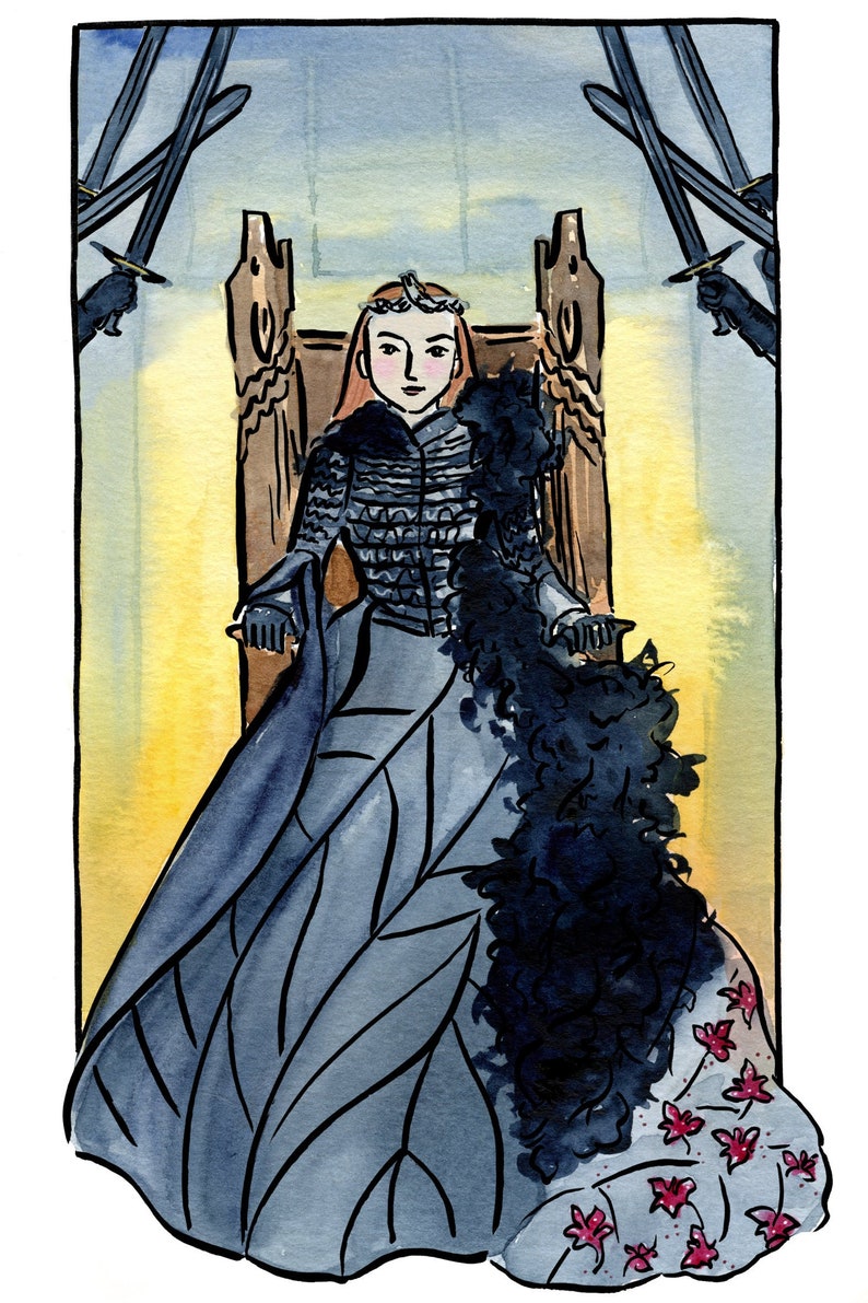 Game of Thrones The Queen in The North Print | Etsy