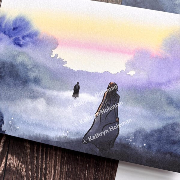 Pride and Prejudice Sunrise | Mr Darcy Gifts | Jane Austen Art Print