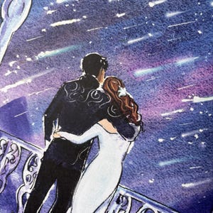 Starfall Court of Nightmares Feyre and Rhysand Art Print Etsy