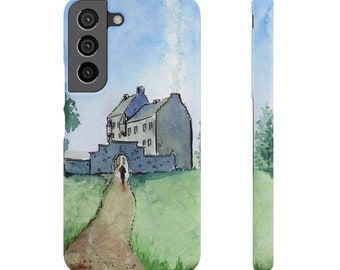 Lallybroch Outlander Samsung Phone Case | Outlander Fan Gifts | Original Watercolor Art | Scottish Gifts